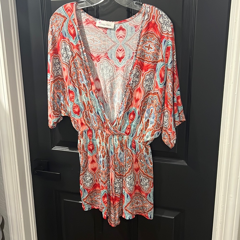 Sassy Heart Women’s Romper Size L